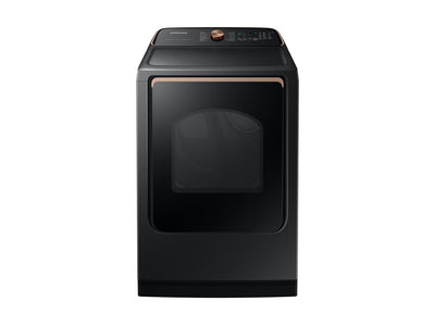Samsung Black Stainless Smart Electric Dryer with Pet Care Dry (7.4cu.ft) - DVE54CG7550VAC