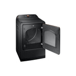 Samsung Black Stainless Ultra Capacity Top Load Washer (6.2cu.ft) & Smart Electric Dryer with Pet Care (7.4cu.ft) - WA54CG7550AVA4/DVE54CG7550VAC