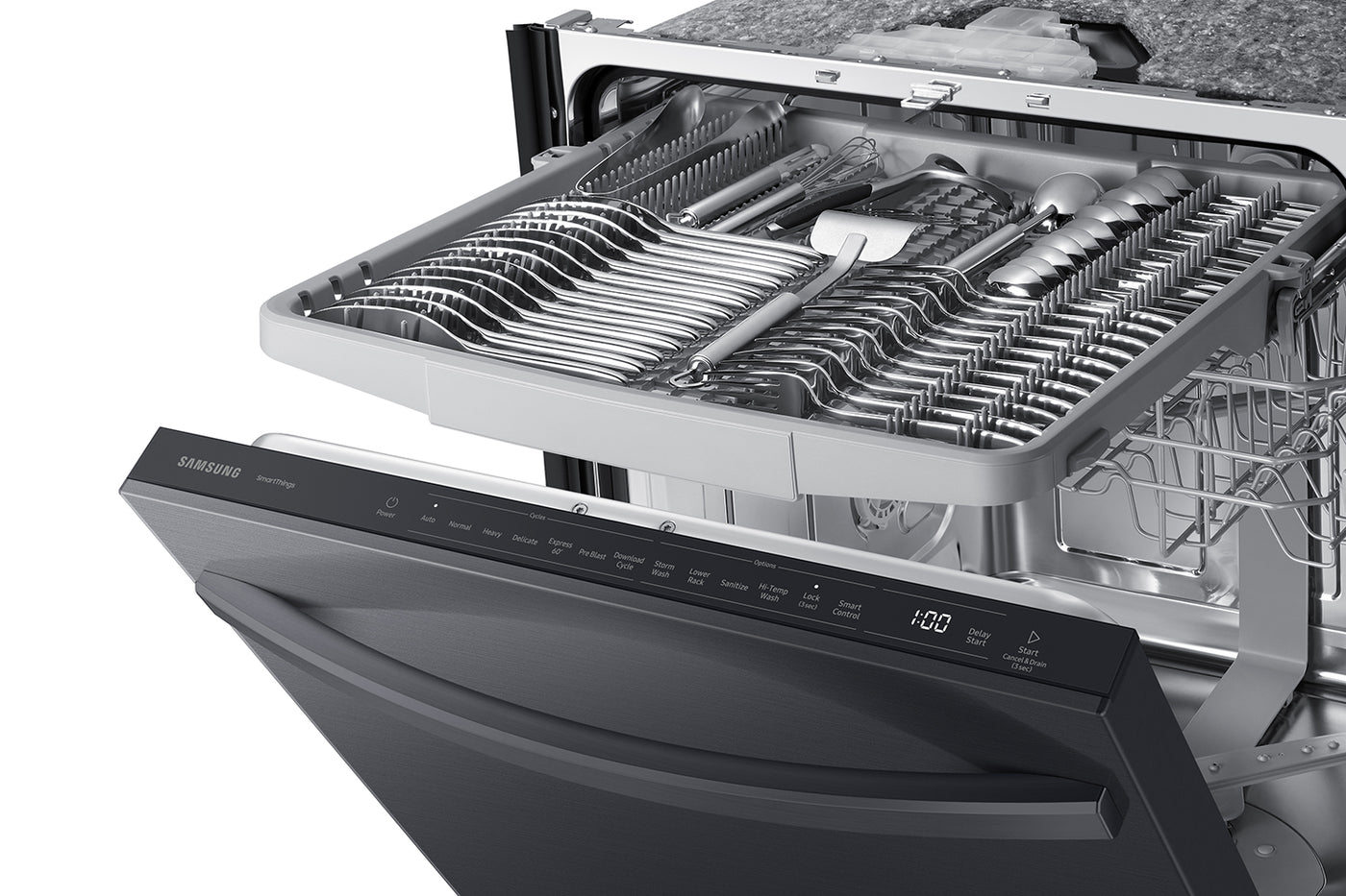 Samsung Matte Black Steel 3rd Rack Dishwasher - DW80CG5451MTAA