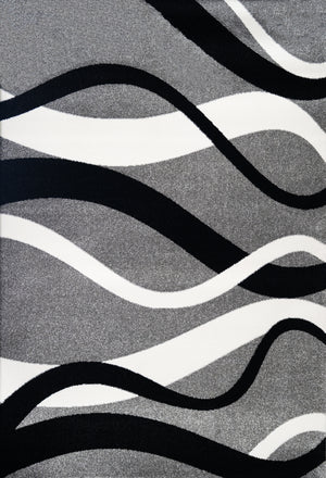 Merinos Diamond 6'6" x 9'5" Area Rug - Grey