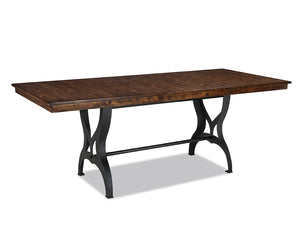 District Extendable Counter Height Dining Table - Brown, Metal