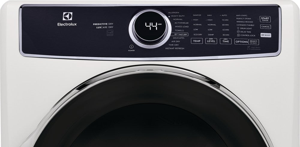 Electrolux White Front Load Gas Steam Dryer (8.0 Cu. Ft.) - ELFG7637AW