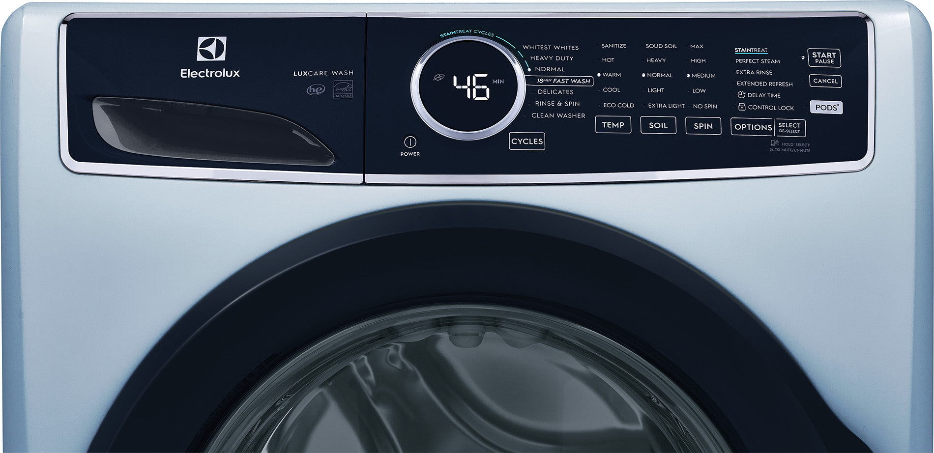 Electrolux Glacier Blue Front Load Washer (5.2 cu. ft) - ELFW7437AG