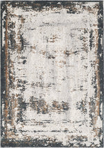 Merinos Emojy 6'6" x 9'5" Area Rug with Underpad - Cream, Grey