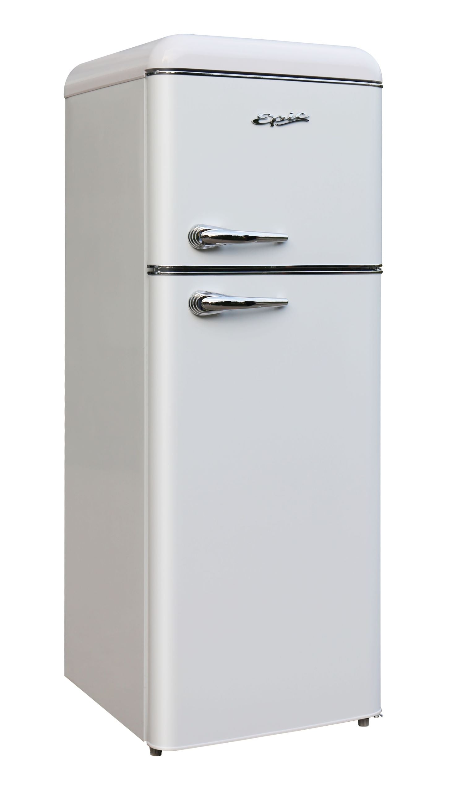 Epic 21.5" 7.5 Cu. Ft. White Retro Top-Freezer Refrigerator - ERR82W-1
