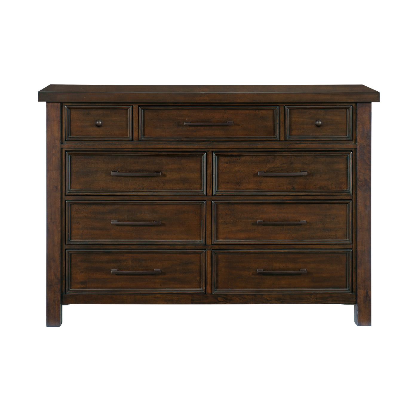 Eden 9-Drawer Dresser - Dark Brown