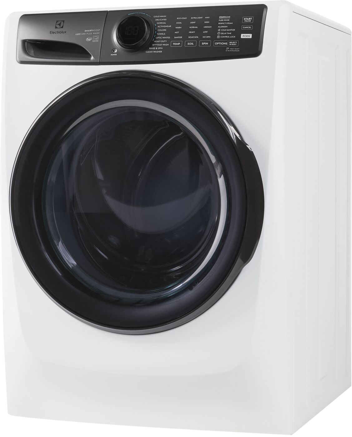 Electrolux Matte White Front Load Perfect Steam™ Washer with LuxCare® Plus Wash and SmartBoost® (5.2 Cu. Ft.) - ELFW7738MW