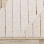 Sandstone Plains 5'3" x 7'7" Elegant Contemporary Geometric Pattern Area Rug - Cream