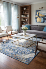 Merinos Emojy 6'6" x 9'5" Area Rug - Blue