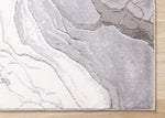Frosted Cloud 5'3" x 7'7" Marble Design Area Rug - Grey, White