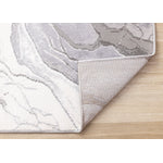 Frosted Cloud 5'3" x 7'7" Marble Design Area Rug - Grey, White