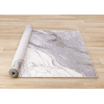 Frosted Cloud 5'3" x 7'7" Marble Design Area Rug - Grey, White