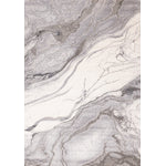 Frosted Cloud 5'3" x 7'7" Marble Design Area Rug - Grey, White