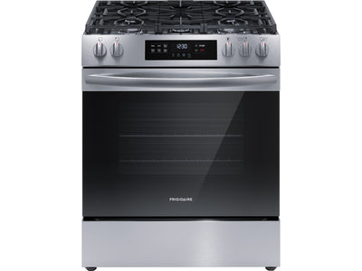 Frigidaire Stainless Steel 30'' Front Control Gas Range (5.1 Cu. Ft) - FCFG3062AS