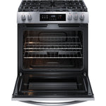 Frigidaire Stainless Steel 30'' Front Control Gas Range (5.1 Cu. Ft) - FCFG3062AS