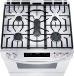 Frigidaire White 30'' Front Control Gas Range (5.1 Cu. Ft) - FCFG3062AW