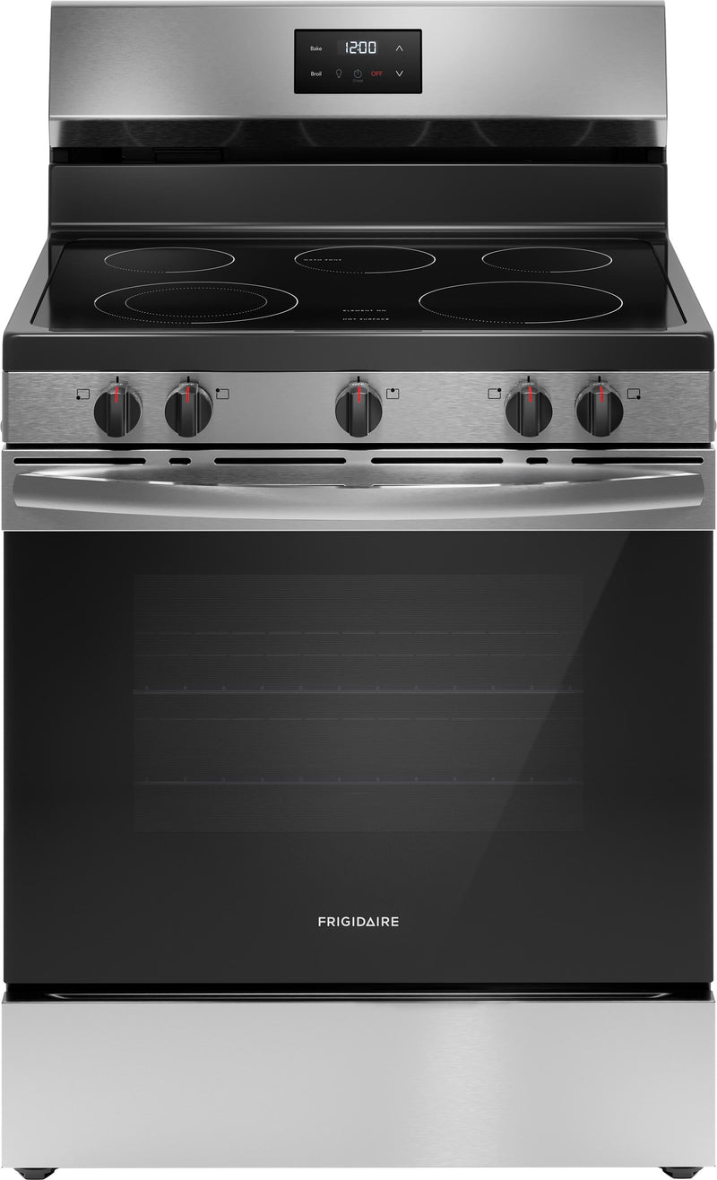 Frigidaire Stainless Steel 30" Electric Range (5.3 Cu. Ft) FCRE305CBS