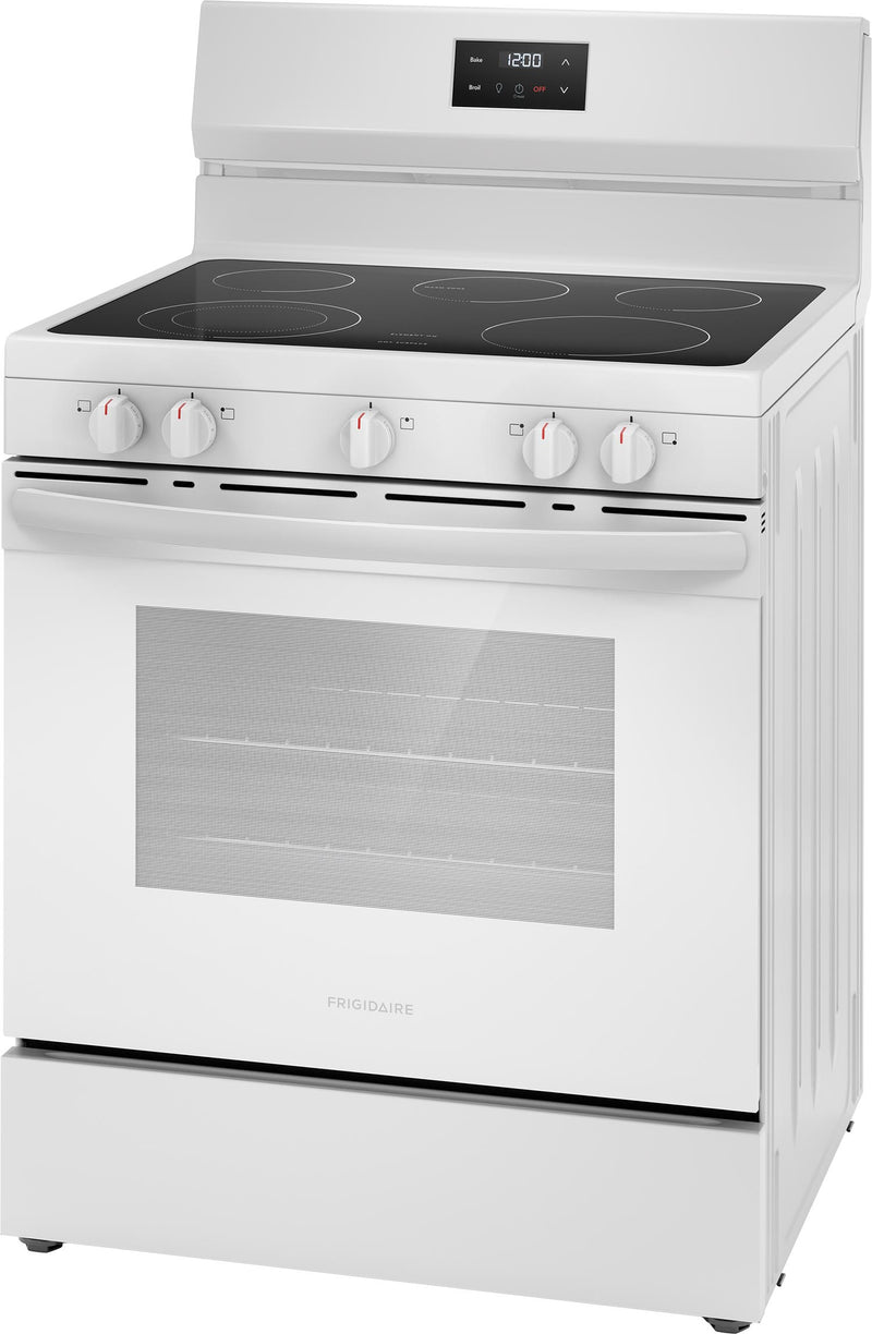 Frigidaire White 30" Electric Range (5.3 Cu. Ft) FCRE305CBW Leon's
