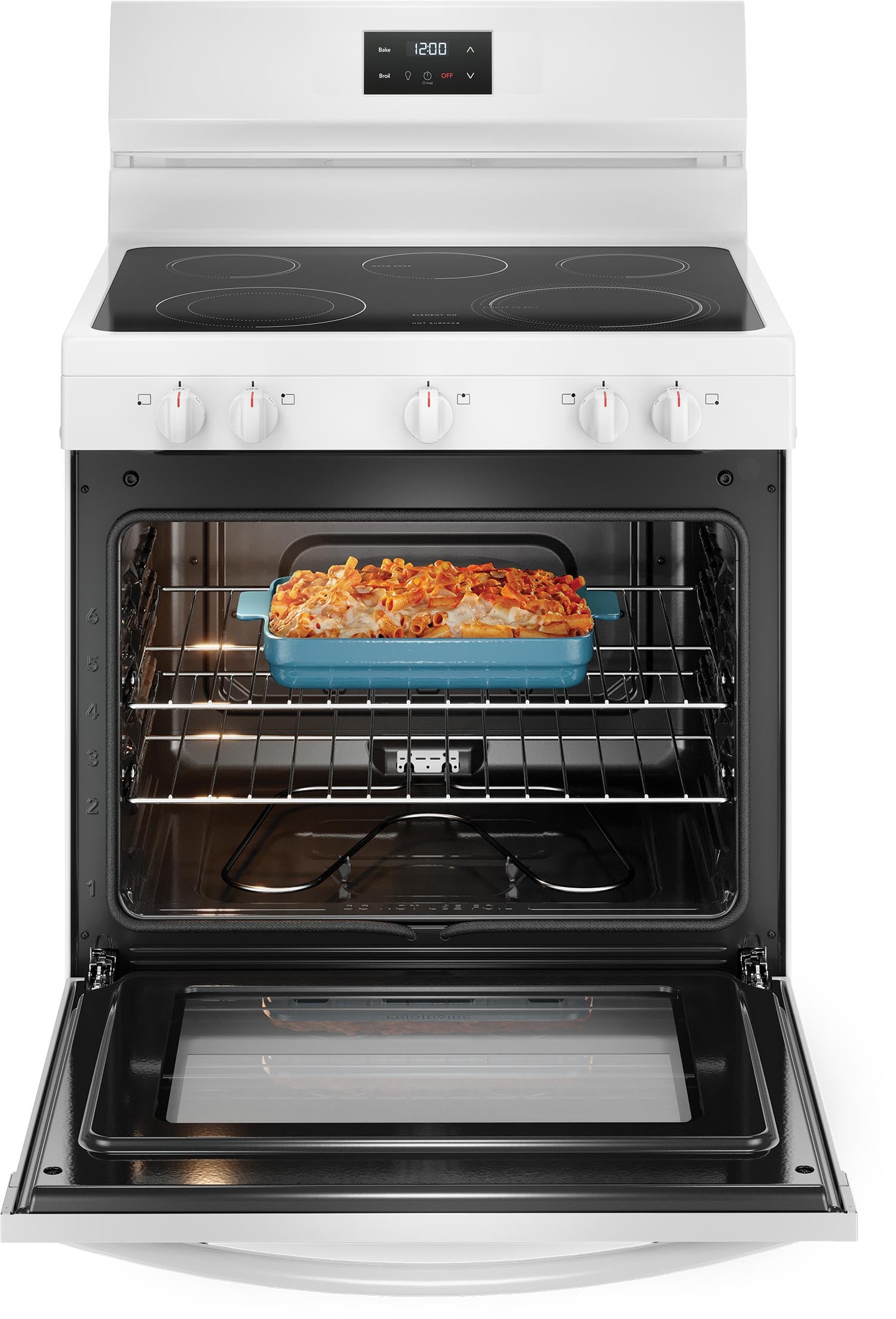 Frigidaire White 30" Electric Range (5.3 Cu. Ft) - FCRE305CBW
