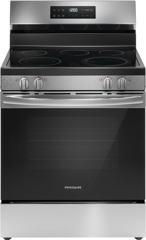 Frigidaire Stainless Steel 30" Freestanding Electric Range with EvenTemp™ (5.3 Cu.Ft) - FCRE306CAS