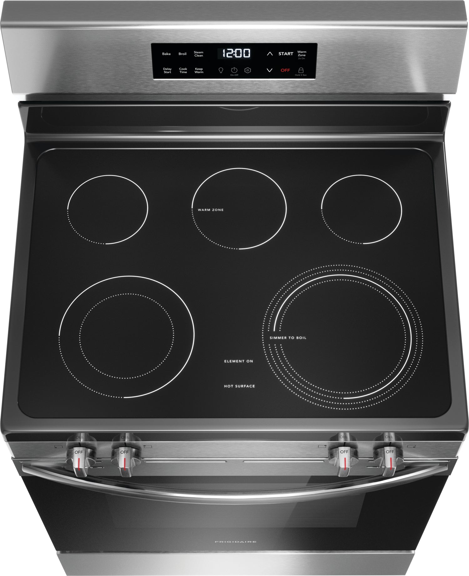 Frigidaire Stainless Steel 30" Freestanding Electric Range with EvenTemp™ (5.3 Cu.Ft) - FCRE306CAS