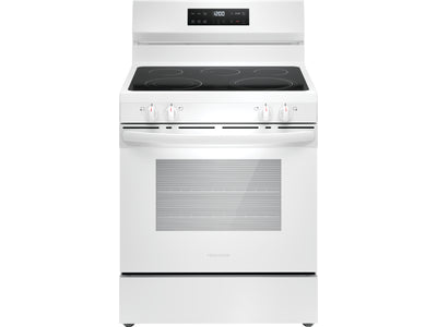 Frigidaire White 30" Electric Range with EvenTemp™ (5.3 Cu.Ft) - FCRE306CAW