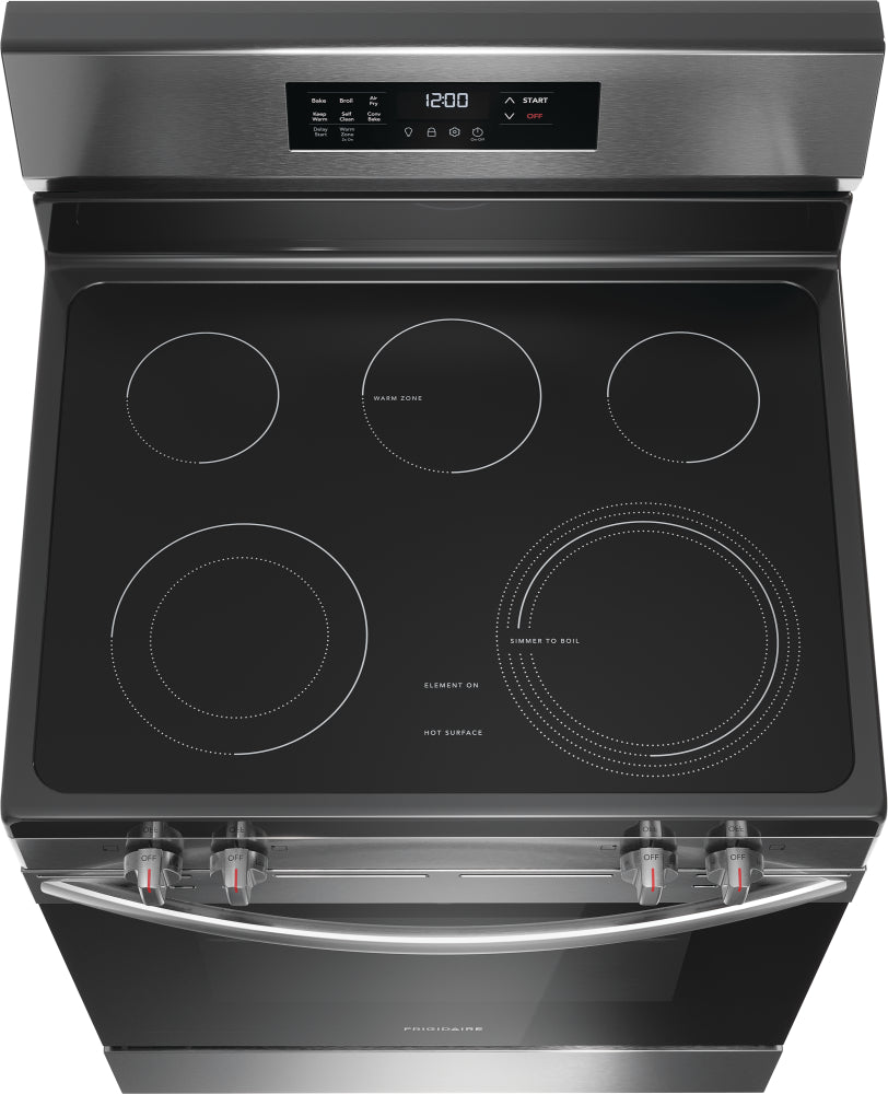 Frigidaire Stainless Steel 30" Freestanding Electric Range with Air Fry (5.3 Cu. Ft.) - FCRE308CAS