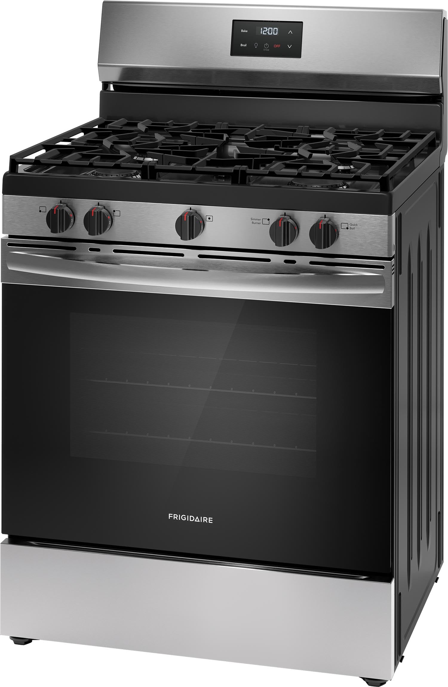Frigidaire Stainless Steel 30" Gas Range (5.1 Cu. Ft) - FCRG3052BS