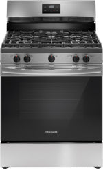 Frigidaire Stainless Steel 30" Gas Range (5.1 Cu. Ft) - FCRG3052BS