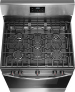 Frigidaire Stainless Steel 30" Gas Range (5.1 Cu. Ft) - FCRG3052BS