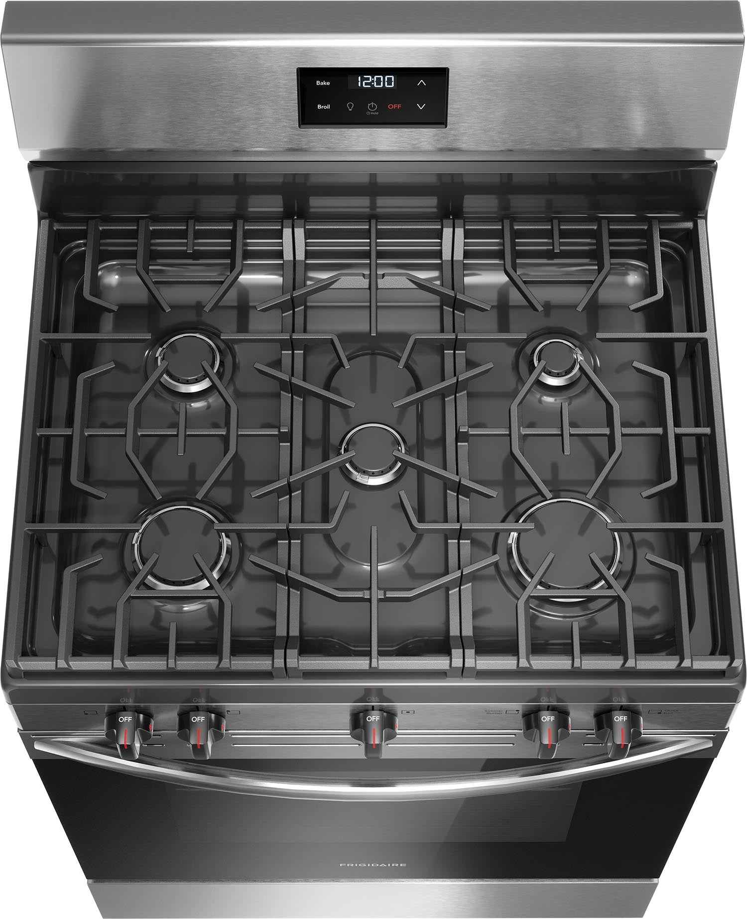 Frigidaire Stainless Steel 30" Gas Range (5.1 Cu. Ft) - FCRG3052BS