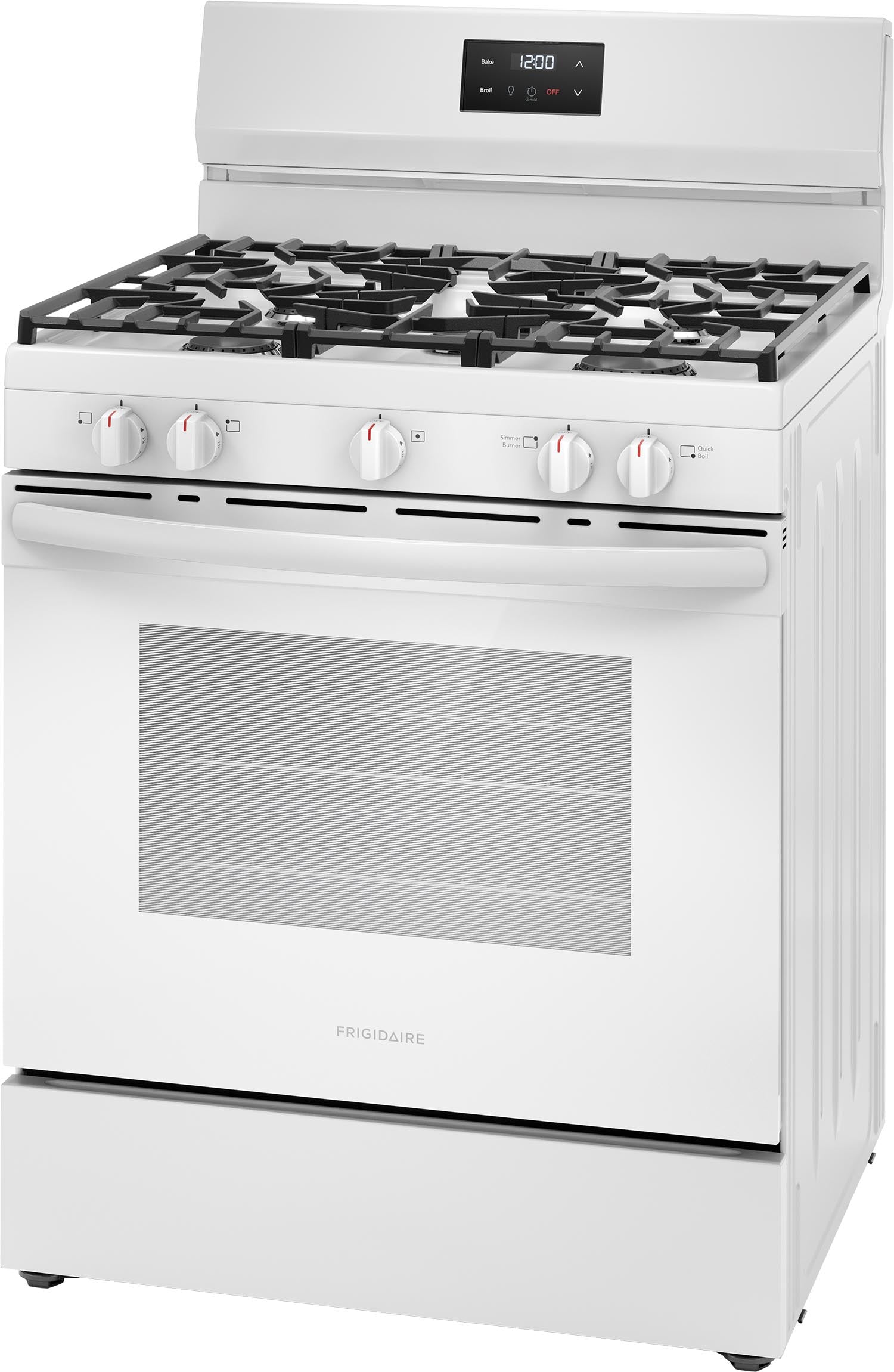 Frigidaire White 30" Gas Range (5.1 Cu. Ft) - FCRG3052BW