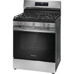 Frigidaire Stainless Steel 30" Gas Range with Quick Boil and Even Baking Technology (5.1 Cu. Ft) - FCRG3062AS