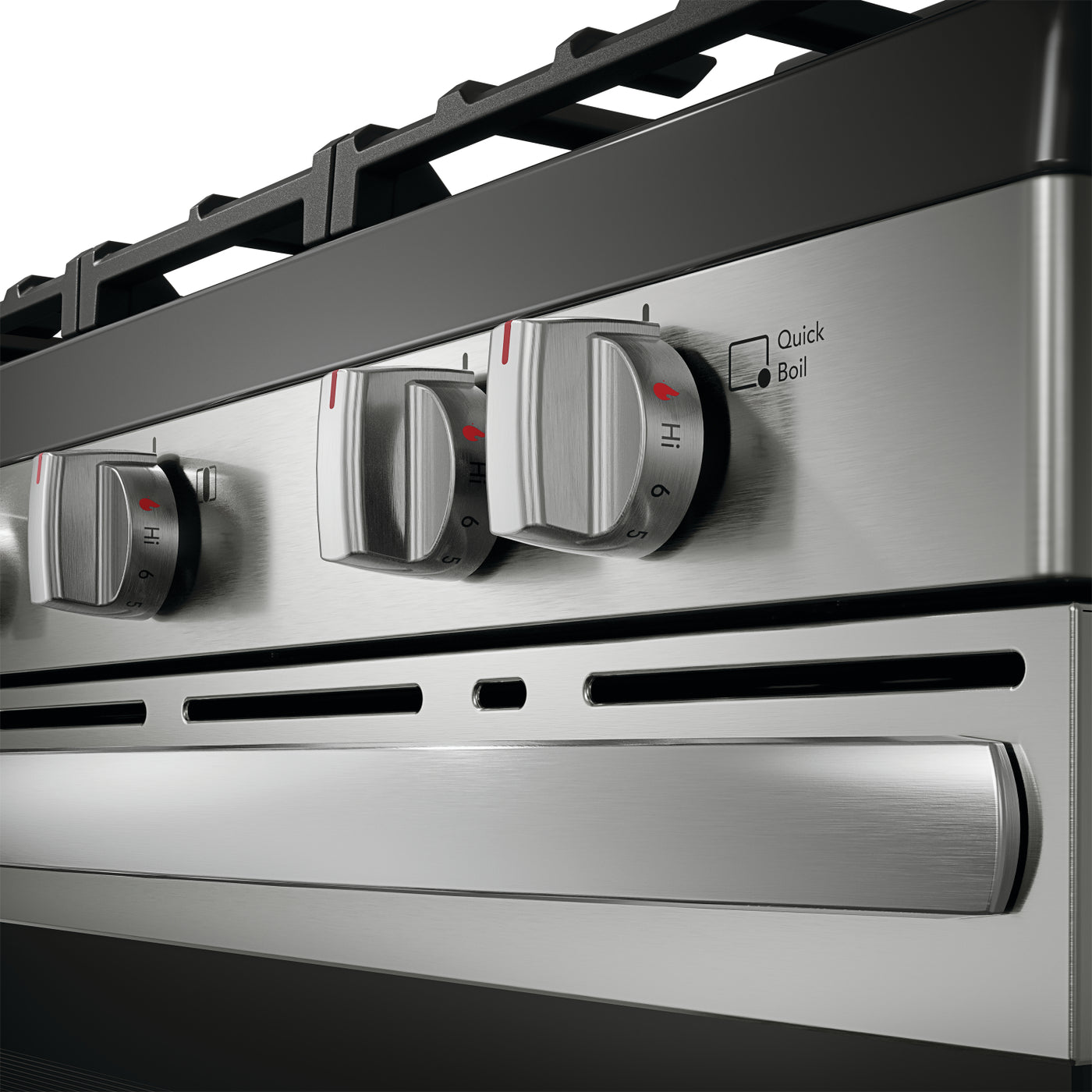 Frigidaire Stainless Steel 30" Gas Range with Quick Boil and Even Baking Technology (5.1 Cu. Ft) - FCRG3062AS