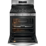 Frigidaire Stainless Steel 30" Gas Range with Quick Boil and Even Baking Technology (5.1 Cu. Ft) - FCRG3062AS