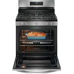Frigidaire Stainless Steel 30" Gas Range with Quick Boil and Even Baking Technology (5.1 Cu. Ft) - FCRG3062AS