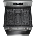 Frigidaire Stainless Steel 30" Gas Range with Quick Boil and Even Baking Technology (5.1 Cu. Ft) - FCRG3062AS