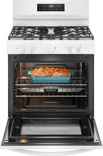 Frigidaire White 30" Gas Range with Quick Boil and Even Baking Technology (5.1 Cu. Ft) - FCRG3062AW