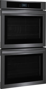 Frigidaire Black Stainless Steel 30" Double Wall Oven with Fan Convection (10.6 Cu. Ft) - FCWD3027AD