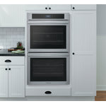 Frigidaire Stainless Steel 30" Double Wall Oven with Fan Convection (10.6 Cu. Ft) - FCWD3027AS