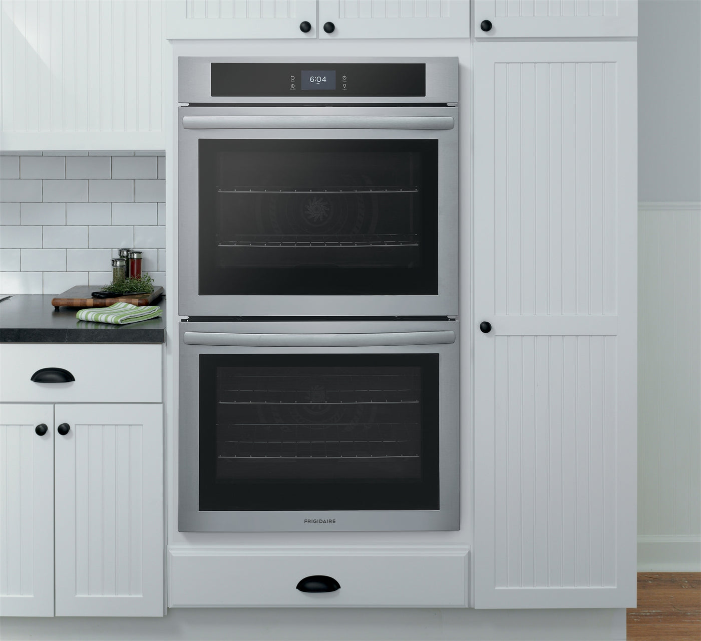 Frigidaire Stainless Steel 30" Double Wall Oven with Fan Convection (10.6 Cu. Ft) - FCWD3027AS
