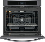 Frigidaire Black Stainless Steel 30" Single Wall Oven with Fan Convection (5.3 Cu. Ft) - FCWS3027AD
