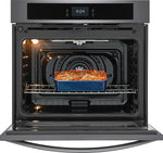Frigidaire Black Stainless Steel 30" Single Wall Oven with Fan Convection (5.3 Cu. Ft) - FCWS3027AD