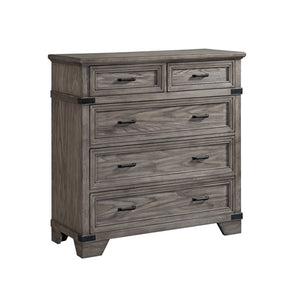 Forge 5 Drawer Media Chest - Brownish Grey