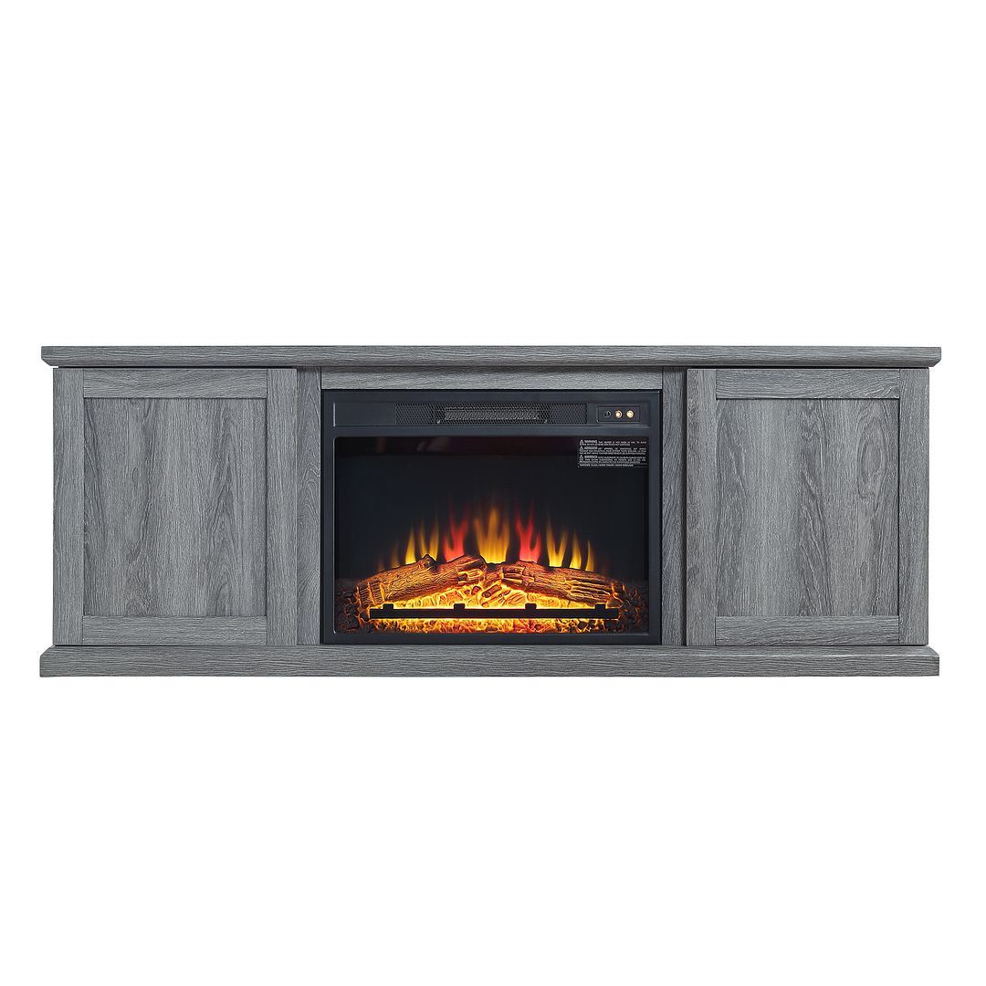 Fernbank 60" Fireplace TV Stand - Grey