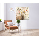 Floral Crowns II Wall Art - Light Brown/Multi - 37 X 37