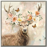 Floral Crowns II Wall Art - Light Brown/Multi - 37 X 37