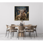 Friends in Gold II Wall Art - Gold/Brown - 37 X 37