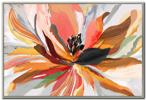 Full Colour Blooms Wall Art - Multi Coloured - 48 X 32