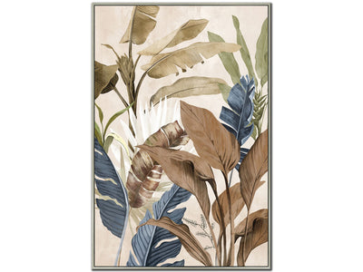 Fronds in Colour I Wall Art - Green/Blue - 29 X 43